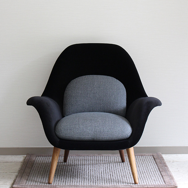 Space Copenhagen / ラウンジチェア. Swoon / Fredericia: KAMADA 北欧家具 ヴィンテージ コレクション