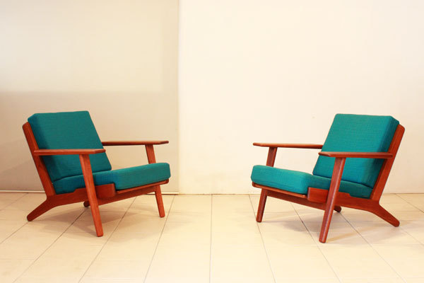 入荷】Hans J. Wegner / イージーチェア. GE290 Teak / GETAMA: KAMADA 北欧家具 ヴィンテージ コレクション